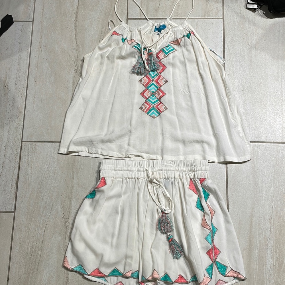 Blue Island Short and Tank Top Set